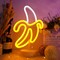 Banana Neon Sign Light, Banana LED Light with Base for Table Decor LED Lamp USB/Battery Powered Fruit Neon Art Sign for Man Cave Birthday Party Wedding Cafe Bar